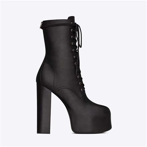 ysl platform boots|yves saint laurent libre boots.